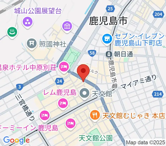 鹿児島BLUES T-BONEの地図