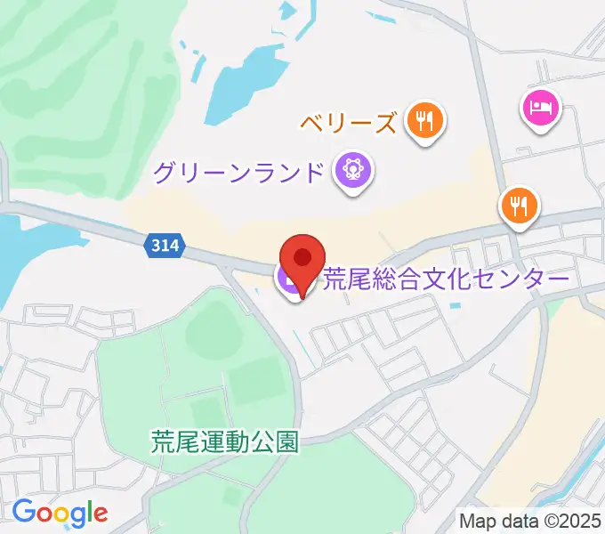 荒尾総合文化センターの地図