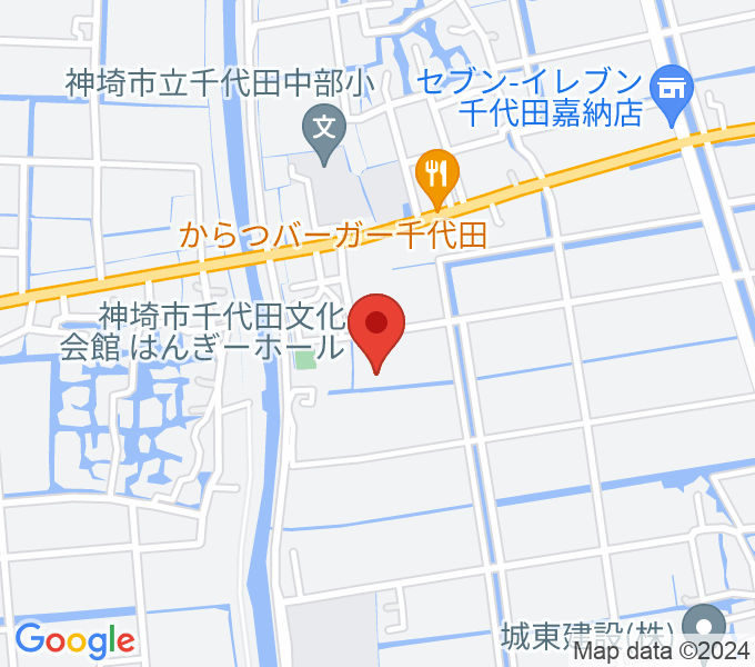 神埼市千代田文化会館「はんぎーホール」の場所