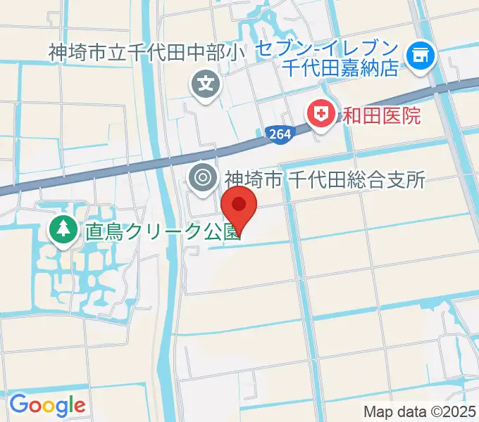 神埼市千代田文化会館 はんぎーホールの地図