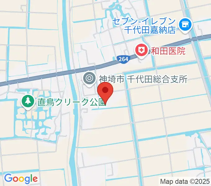 神埼市千代田文化会館 はんぎーホールの地図