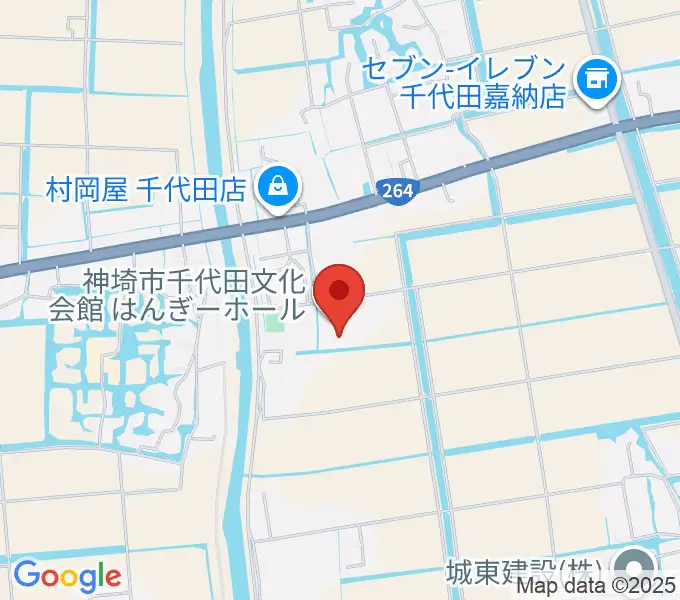 神埼市千代田文化会館 はんぎーホールの地図
