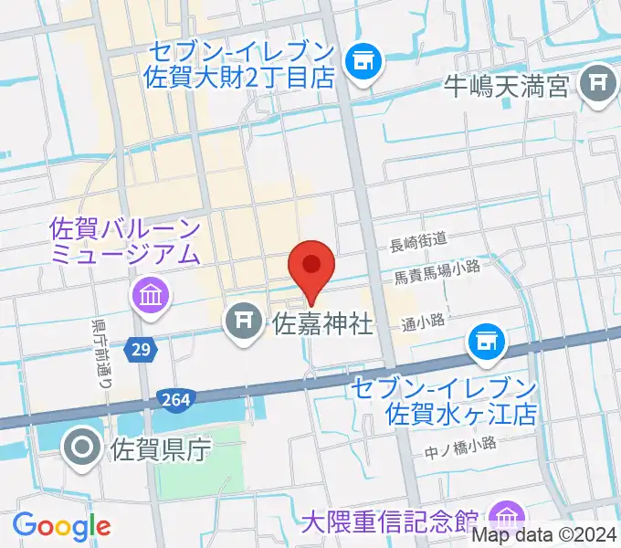 RAG STUDIOの地図