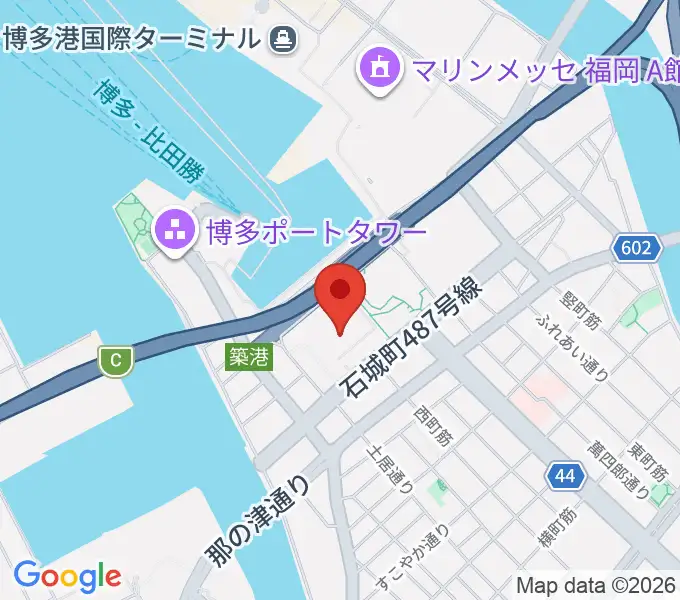 福岡国際センターの地図