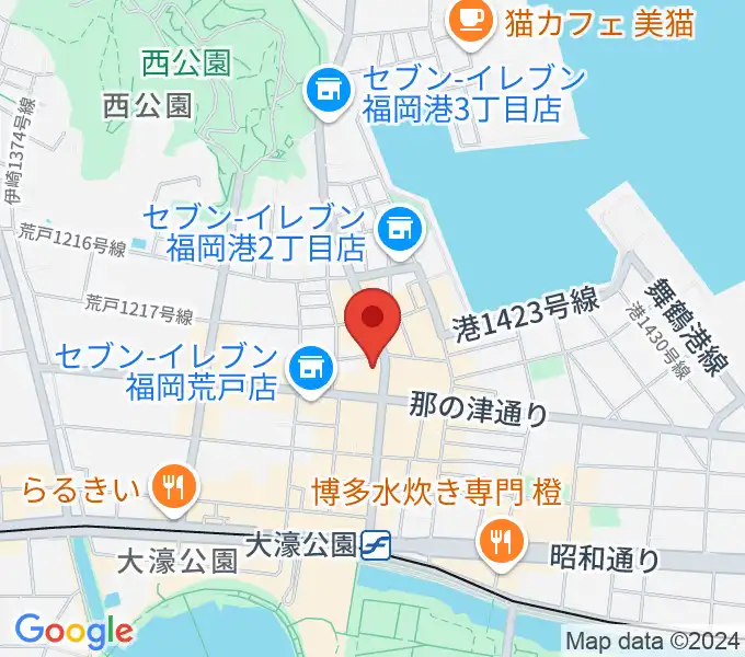 福岡PEACEの地図