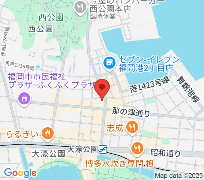 福岡PEACEの地図