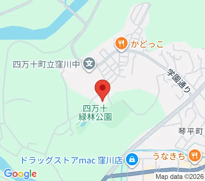 窪川四万十会館の地図