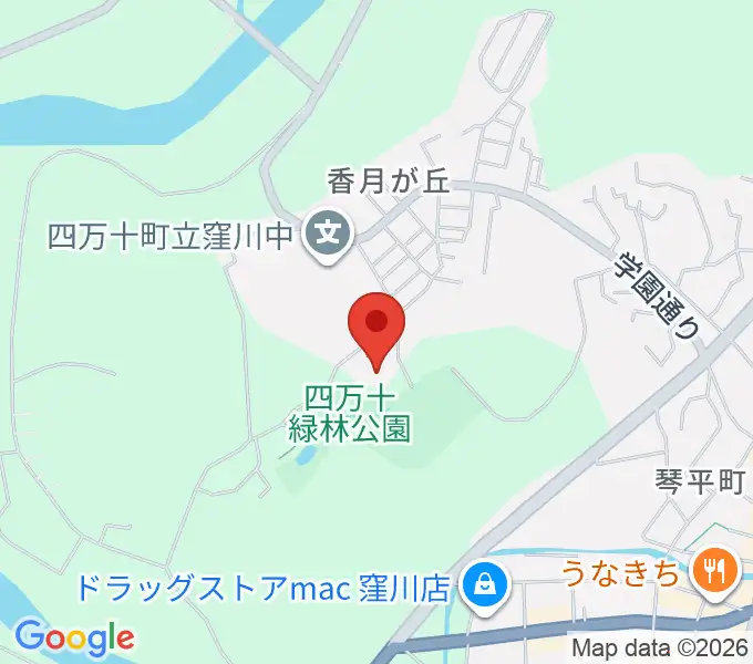 窪川四万十会館の地図