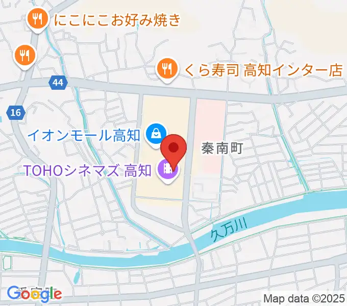 高知ライラホールの地図