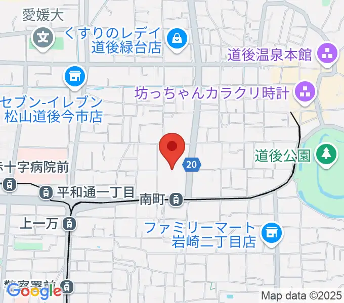 愛媛県県民文化会館の地図