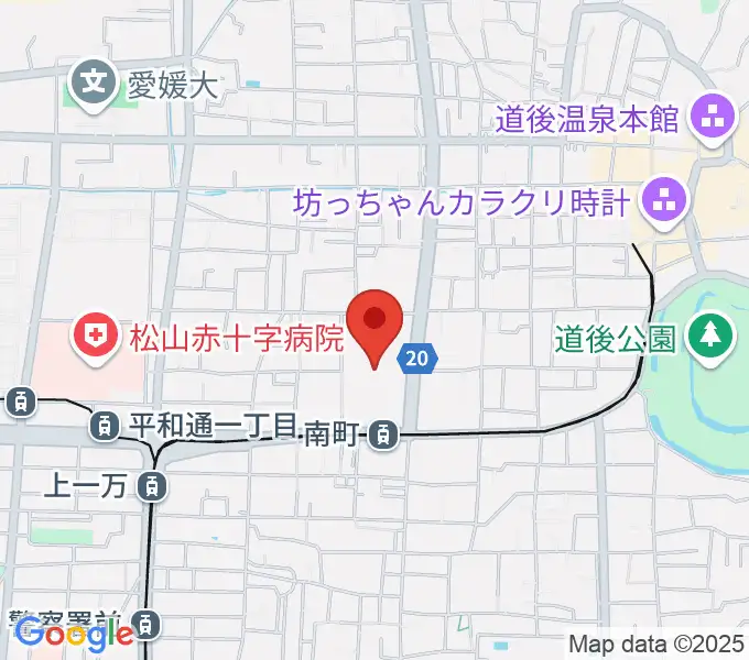 愛媛県県民文化会館の地図