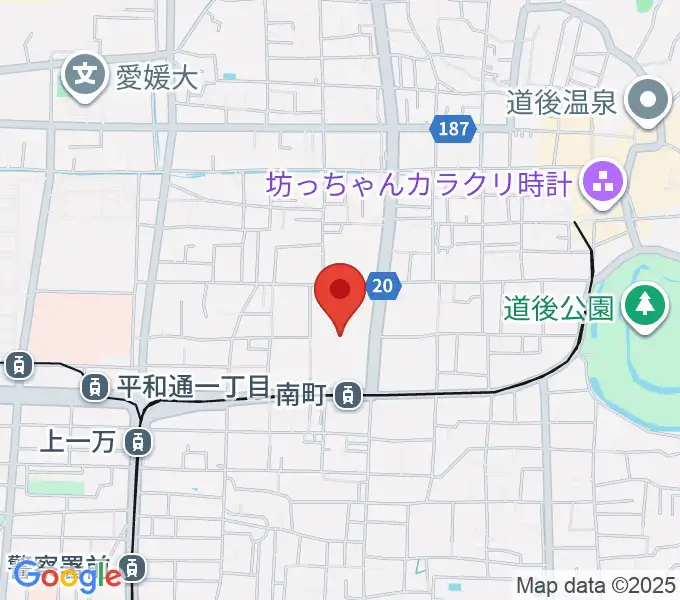 愛媛県県民文化会館の地図