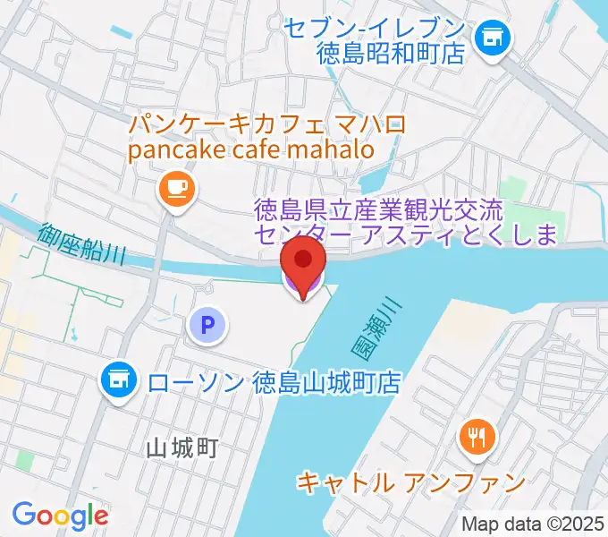 アスティとくしまの地図
