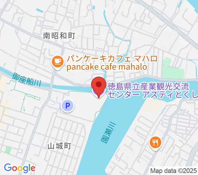 アスティとくしまの地図