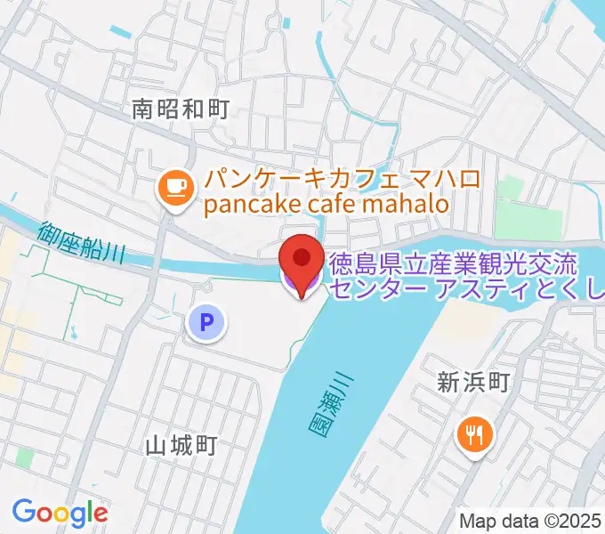 アスティとくしまの地図