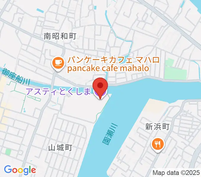 アスティとくしまの地図