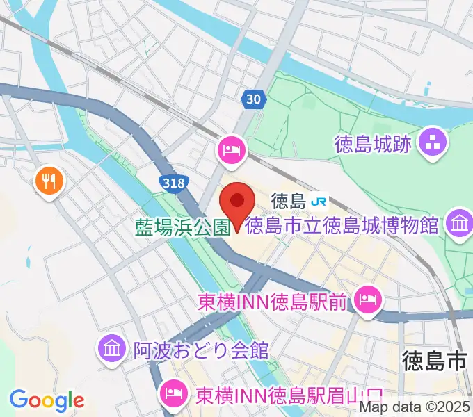 徳島市シビックセンターの地図