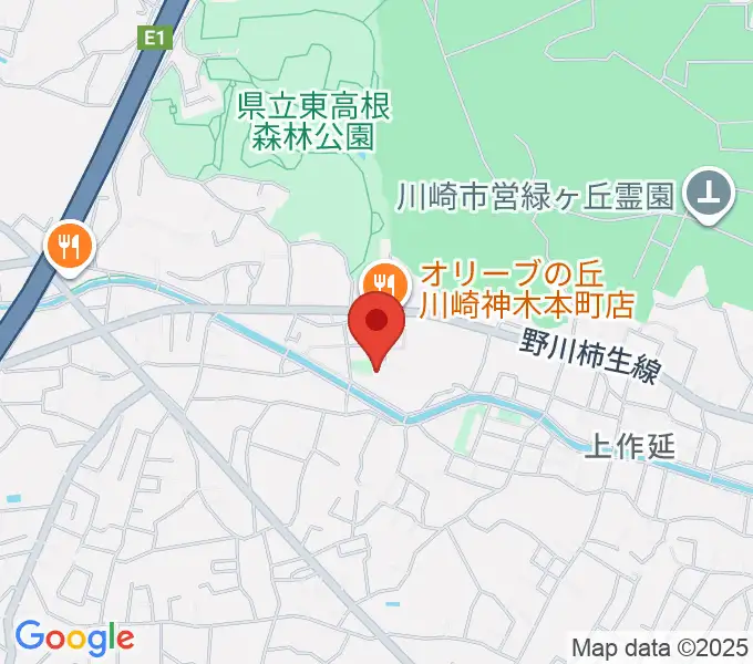 STUDIO homeの地図