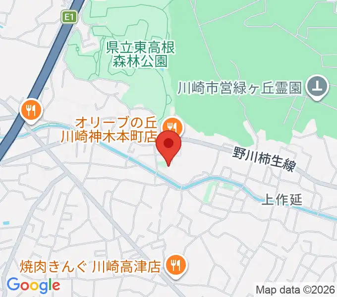 STUDIO homeの地図