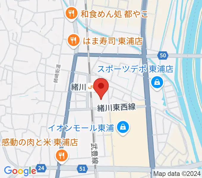 サウンドメイトマツイシの地図