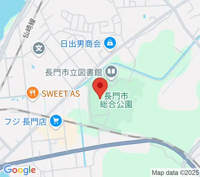 山口県立劇場 ルネッサながとの地図