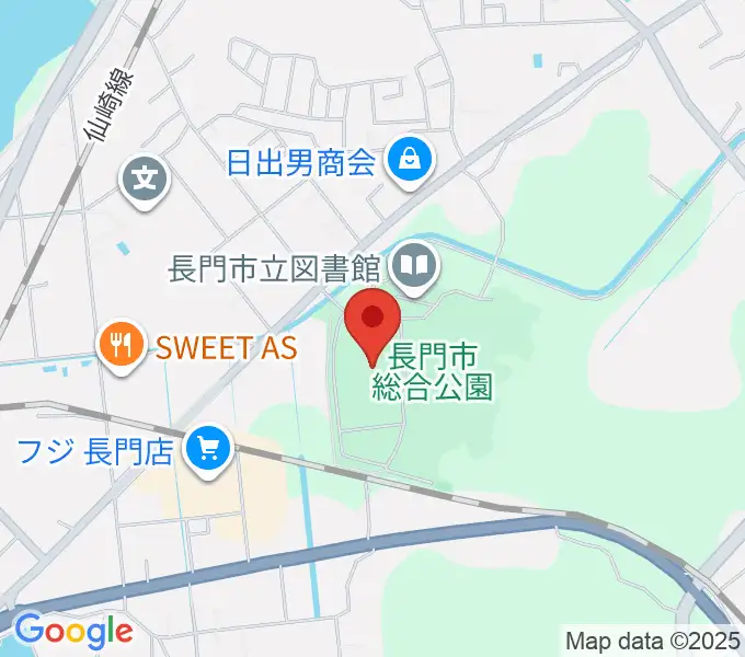 山口県立劇場 ルネッサながとの地図