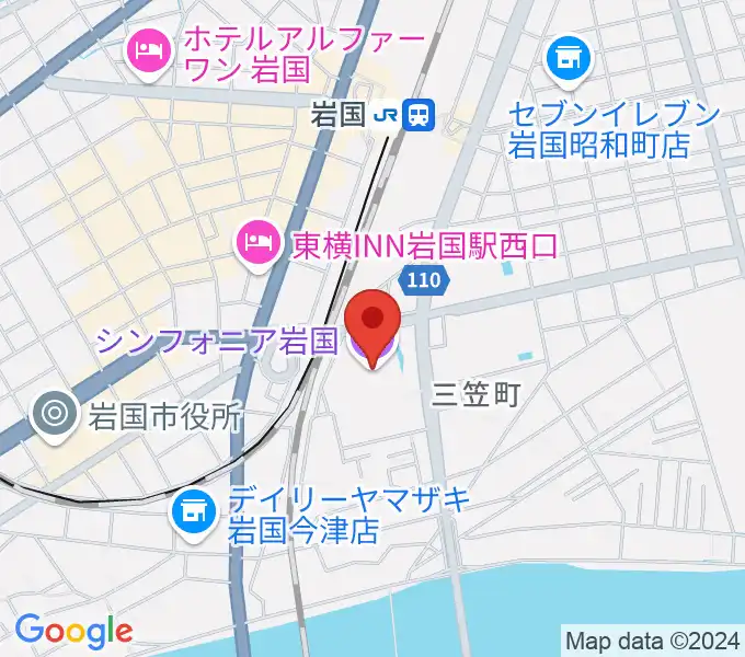 シンフォニア岩国の地図