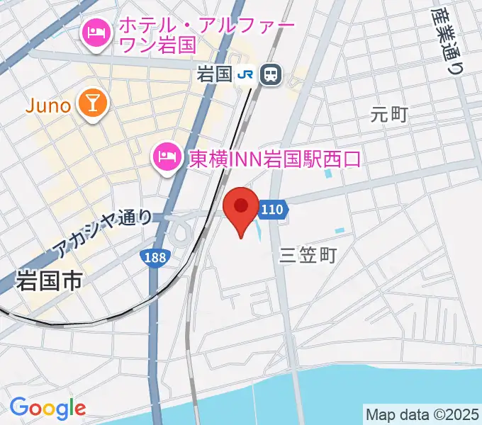 シンフォニア岩国の地図