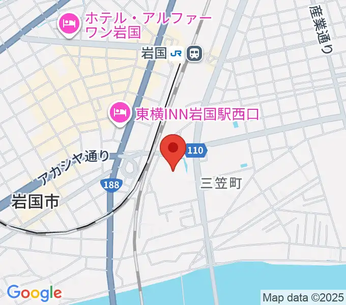 シンフォニア岩国の地図