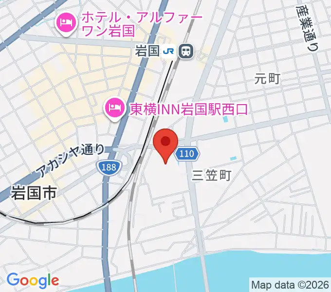 シンフォニア岩国の地図