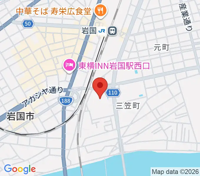 シンフォニア岩国の地図