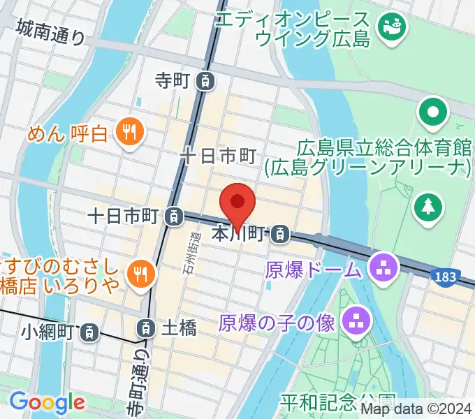 音楽喫茶ヲルガン座の地図