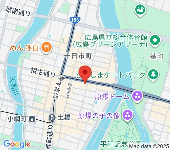 音楽喫茶ヲルガン座の地図