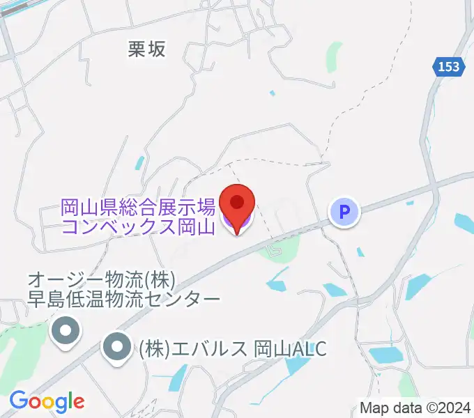 コンベックス岡山の地図