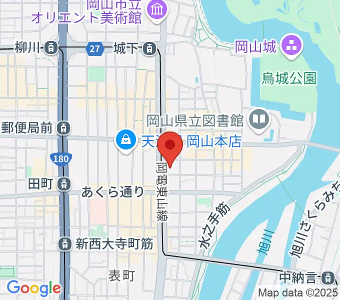 ルネスホールの地図