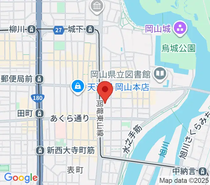 ルネスホールの地図