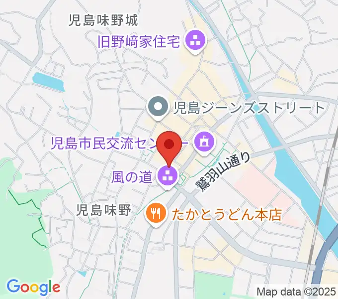 倉敷市児島文化センターの地図