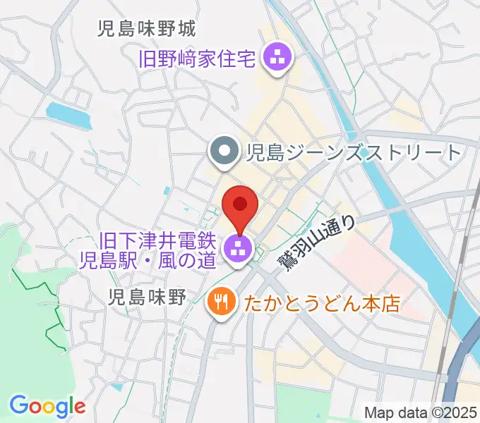 倉敷市児島文化センターの地図