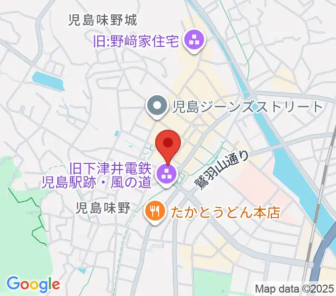 倉敷市児島文化センターの地図