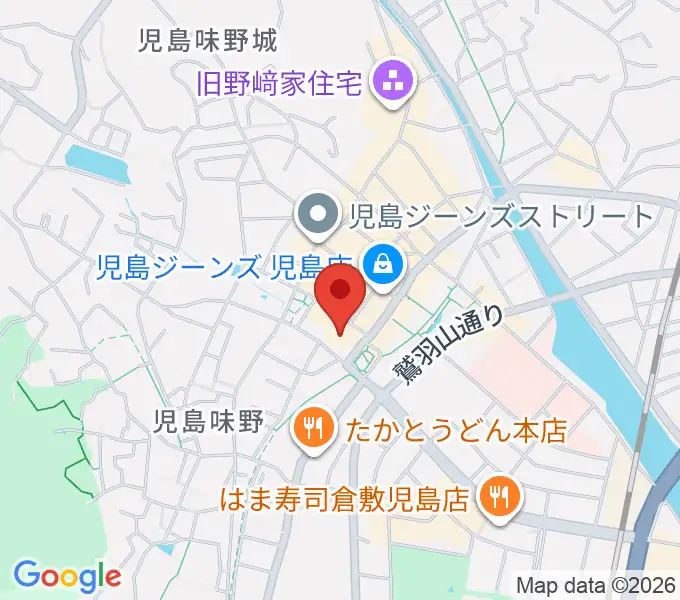 倉敷市児島文化センターの地図