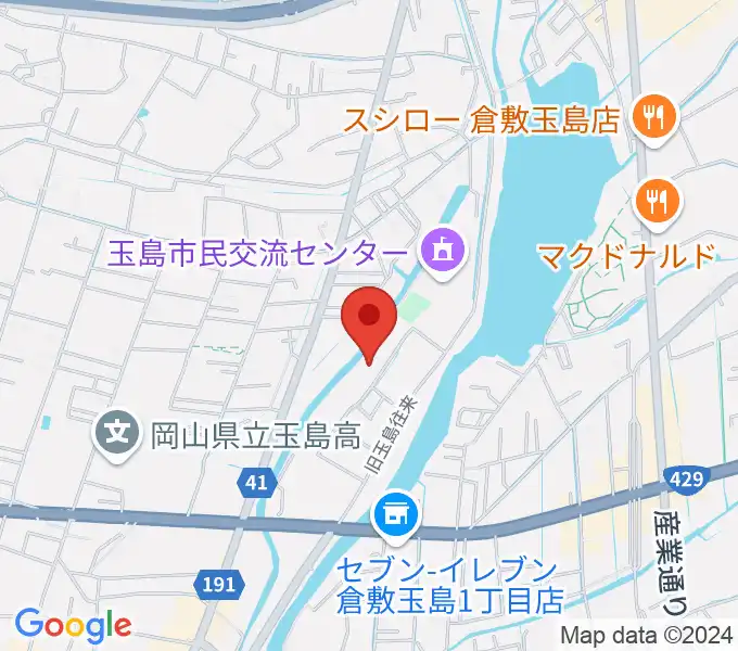 倉敷市玉島文化センターの地図