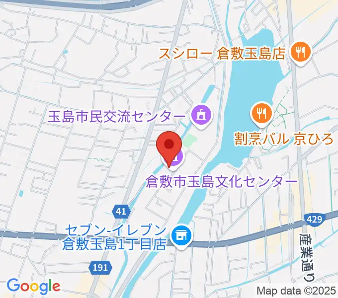 倉敷市玉島文化センターの地図