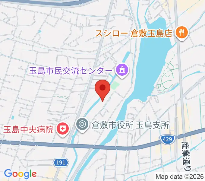 倉敷市玉島文化センターの地図