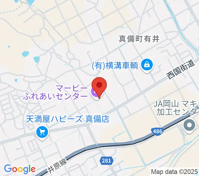 マービーふれあいセンターの地図