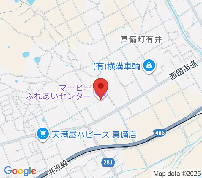 マービーふれあいセンターの地図