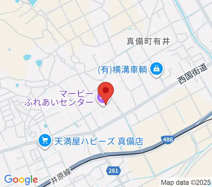 マービーふれあいセンターの地図