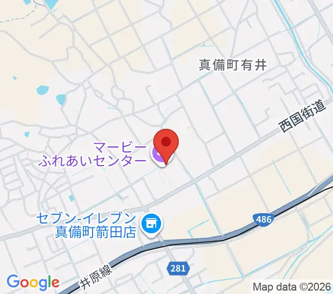 マービーふれあいセンターの地図