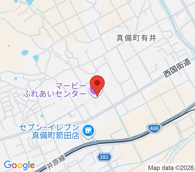 マービーふれあいセンターの地図
