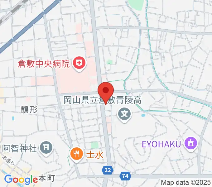 倉敷市文化交流会館の地図
