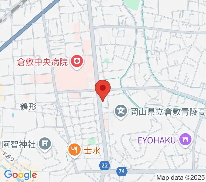 倉敷市文化交流会館の地図